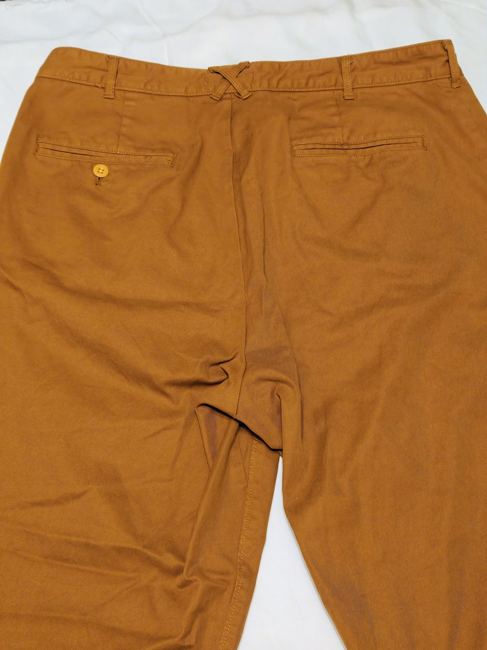 Alex Mill Men's Standard Pleated Chino Pants in Copper - 34/25 - Picture 4 of 4